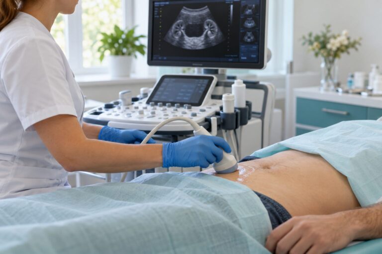 Poglądowe zdjęcie gabinetu USG układu moczowego